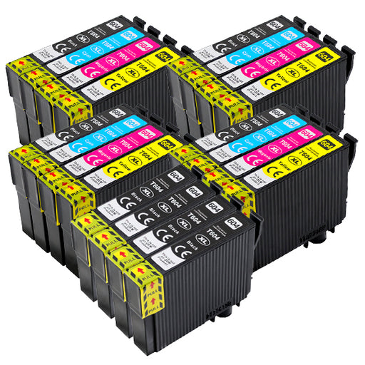 Cartuchos de tinta Epson 604XL compatíveis (8 pretos + 12 cores)