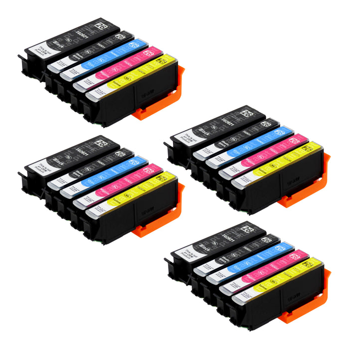 Cartuchos de tinta Epson T26XL compatíveis (4 pretos + 4 pretos fotográficos + 12 cores)