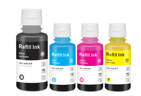Garrafas de tinta HP Smart Tank 32XL/31XL compatíveis (1 preto + 3 cores)