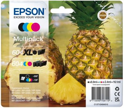 Cartuchos de tinta originais Epson 604XL
