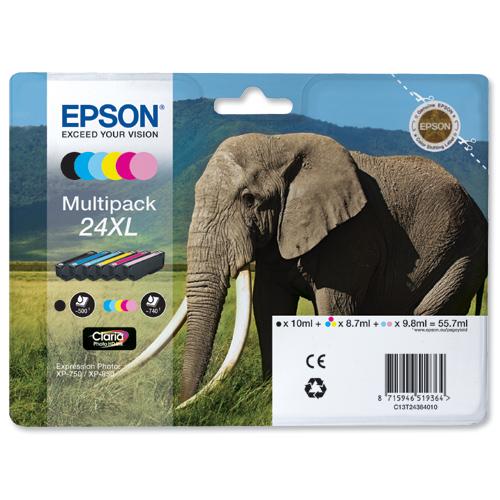 Cartuchos de tinta originais Epson T24XL (T2438)