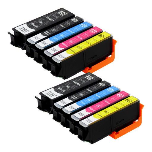 Cartuchos de tinta Epson T26XL compatíveis (2 pretos + 2 pretos fotográficos + 6 cores)