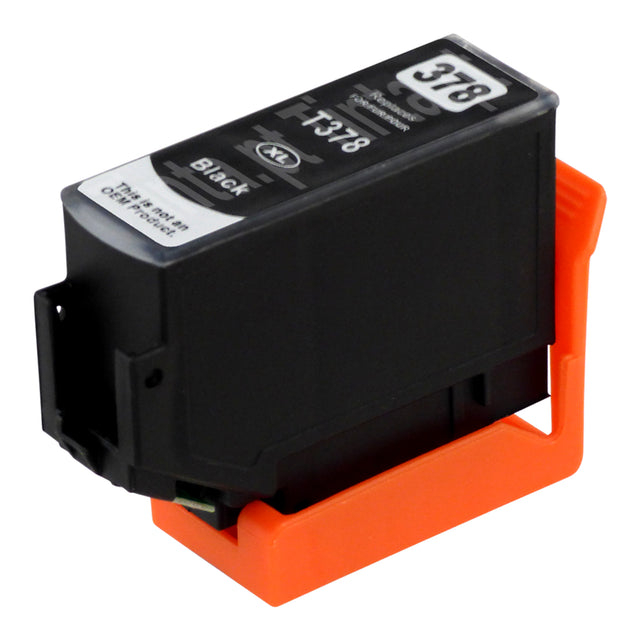 Cartuchos de tinta pretos Epson 378XL compatíveis (1 preto)