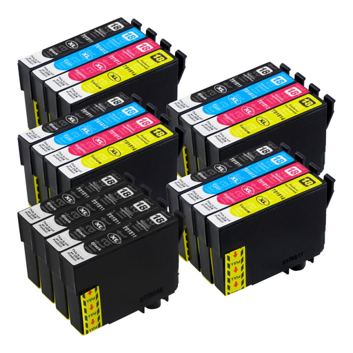 Cartuchos de tinta Epson T18XL compatíveis (8 pretos + 12 cores)