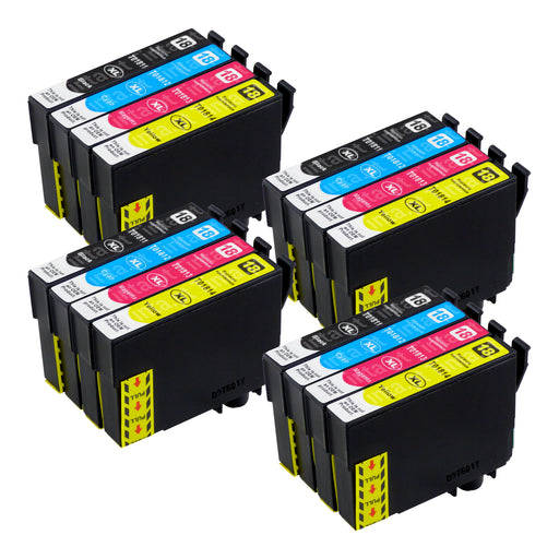 Cartuchos de tinta Epson T18XL compatíveis (4 pretos + 12 cores)