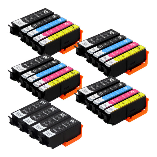 Cartuchos de tinta Epson T33XL compatíveis (8 pretos + 4 pretos fotográficos + 12 cores)