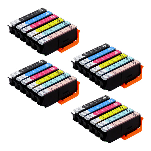 Cartuchos de tinta Epson T24XL compatíveis (4 pretos + 20 cores)