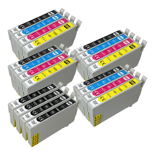 Cartuchos de tinta Epson 405XL compatíveis (8 pretos + 12 cores)