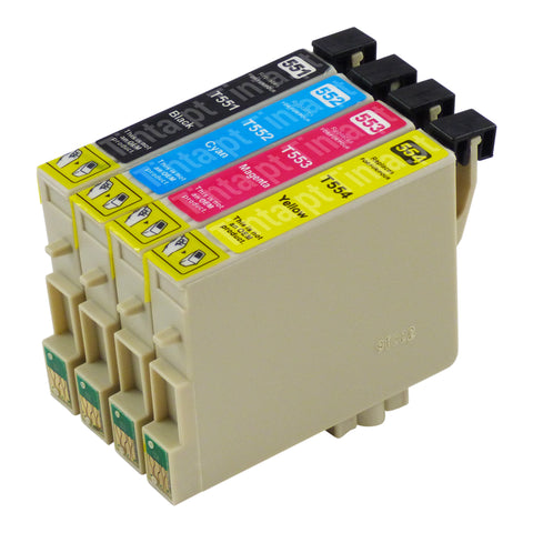 Cartuchos de tinta Epson T0556 compatíveis (1 preto + 3 cores)