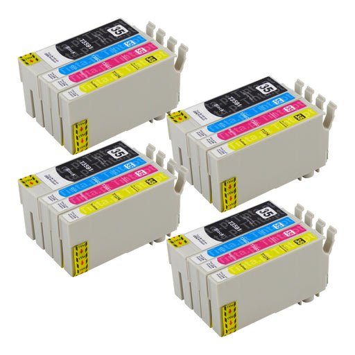 Cartuchos de tinta Epson T35XL compatíveis (4 pretos + 12 cores)