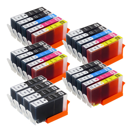 Cartuchos de tinta HP 364XL compatíveis (8 pretos + 4 pretos fotográficos + 12 cores)