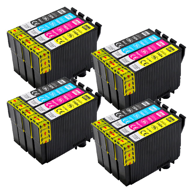 Cartuchos de tinta Epson 604XL compatíveis (4 pretos + 12 cores)