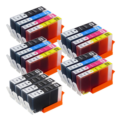 Cartuchos de tinta HP 364XL compatíveis (8 pretos + 12 cores)