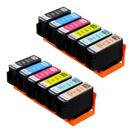 Cartuchos de tinta Epson 378XL compatíveis (2 pretos + 10 cores)