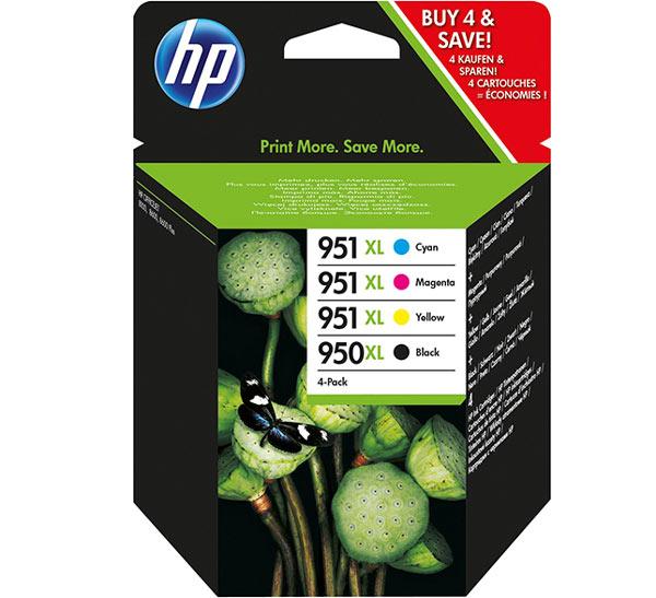 Cartuchos de tinta originais HP 950XL/951XL