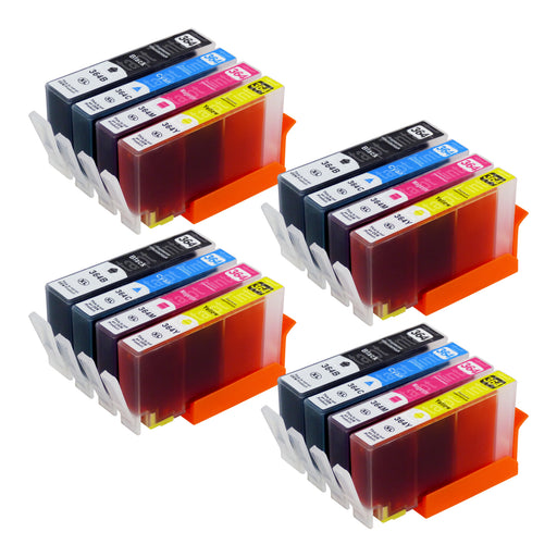 Cartuchos de tinta HP 364XL compatíveis (4 pretos + 12 cores)