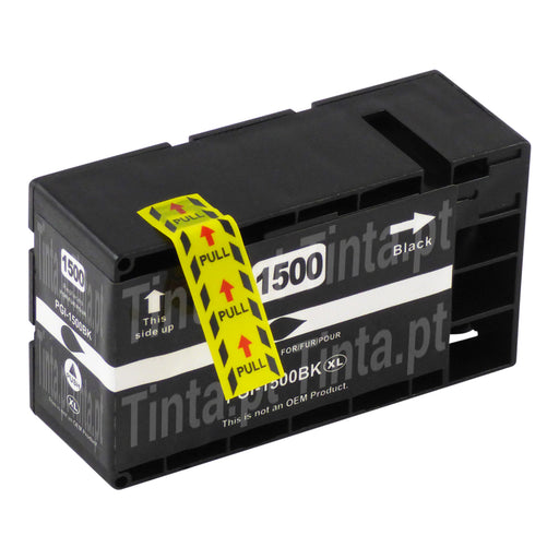 Cartuchos de tinta Canon PGI-1500XL pretos compatíveis (1 preto)