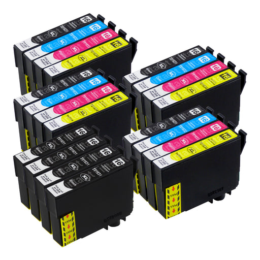 Cartuchos de tinta Epson T16XL compatíveis (8 pretos + 12 cores)