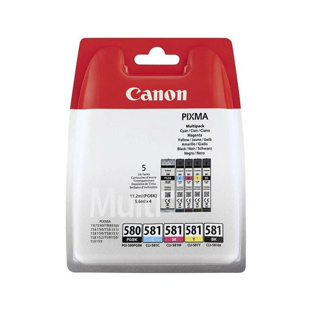 Cartuchos de tinta originais Canon PGI-580/CLI-581