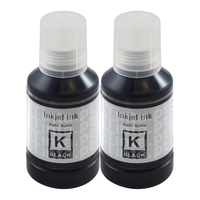 Frasco de tinta compatível com Epson Ecotank preto (2 pretos)