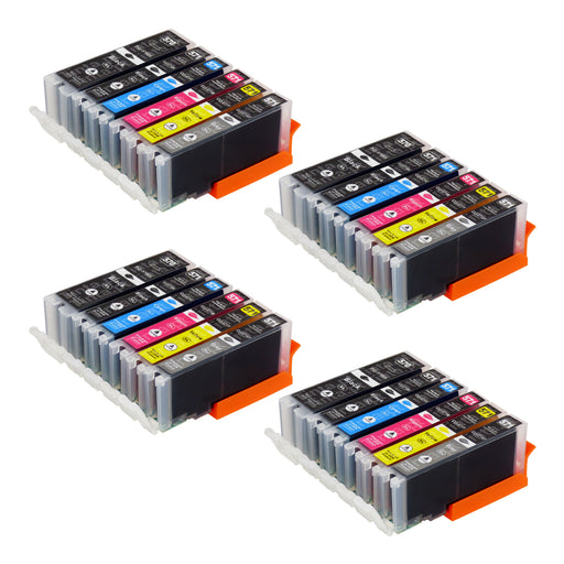 Cartuchos de tinta Canon PGI-570XL/CLI-571XL compatíveis (8 pretos + 12 coloridos + 4 cinzas)