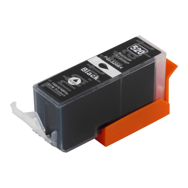Cartuchos de tinta Canon PGI-520XL pretos compatíveis (1 preto)