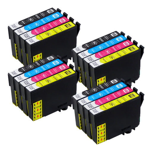 Cartuchos de tinta Epson T16XL compatíveis (4 pretos + 12 cores)