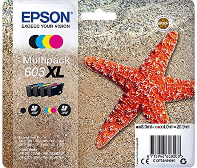 Cartuchos de tinta originais Epson 603XL (T03A6)