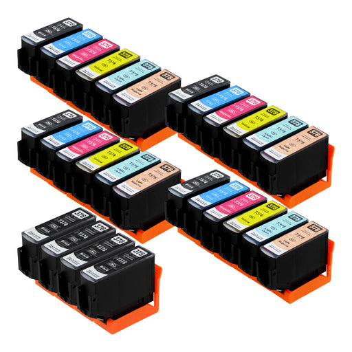 Cartuchos de tinta Epson 378XL compatíveis (8 pretos + 20 cores)