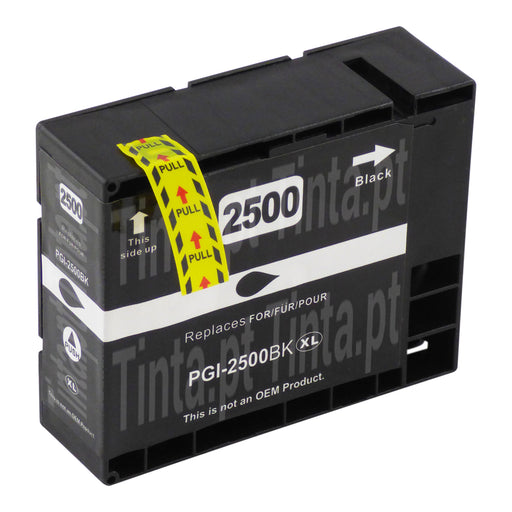 Cartuchos de tinta Canon PGI-2500XL pretos compatíveis (1 preto)