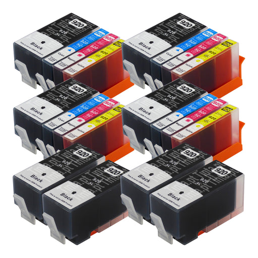 Cartuchos de tinta HP 920XL compatíveis (8 pretos + 12 cores)