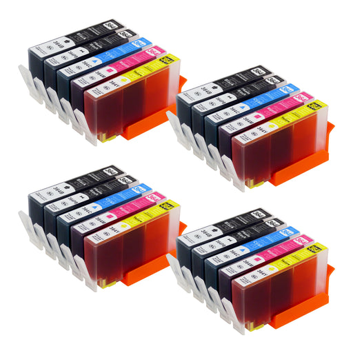 Cartuchos de tinta HP 364XL compatíveis (4 pretos + 4 pretos fotográficos + 12 cores)