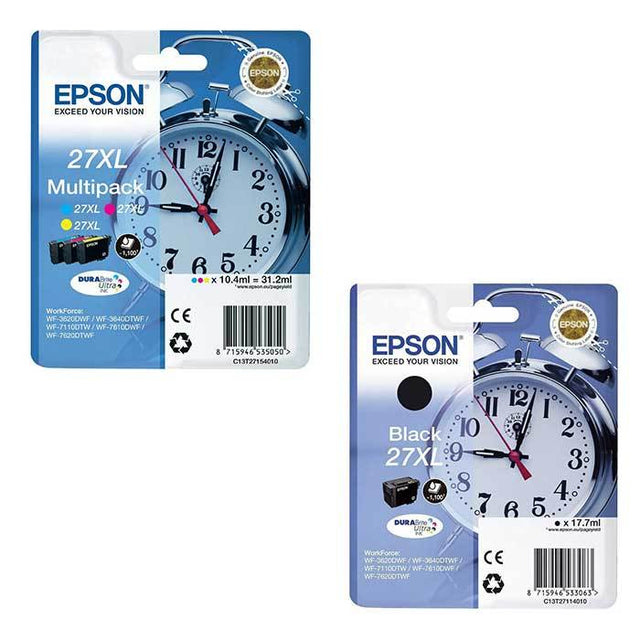 Cartuchos de tinta originais Epson 27XL