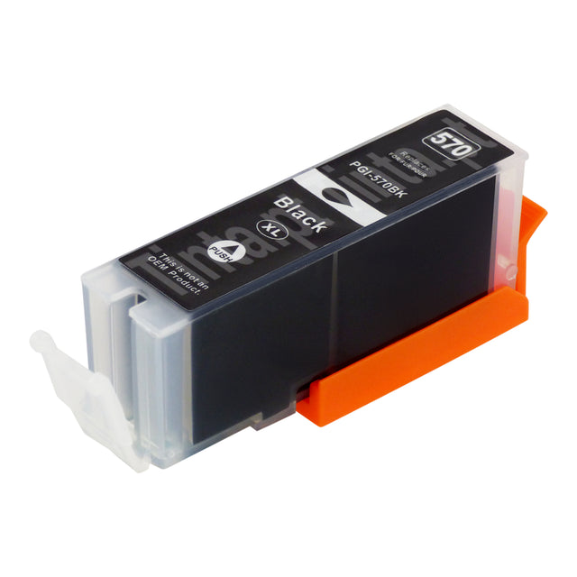 Cartuchos de tinta Canon PGI-570XL pretos compatíveis (1 preto)