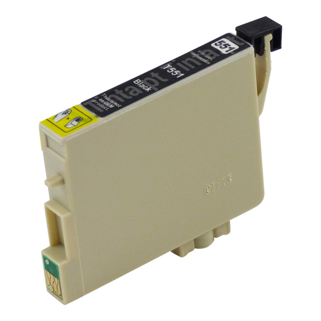 Cartuchos de tinta pretos Epson T0551 compatíveis (1 preto)