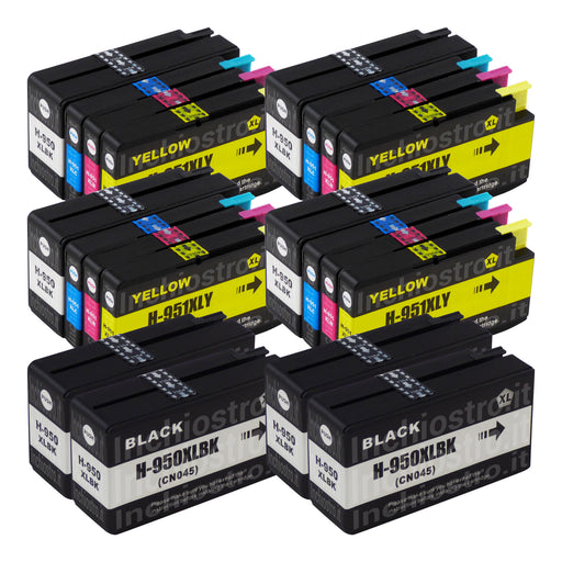 Cartuchos de tinta HP 950XL/951XL compatíveis (8 pretos + 12 cores)
