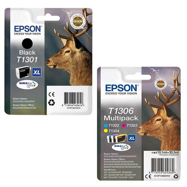 Cartuchos de tinta originais Epson T13XL (T1306)